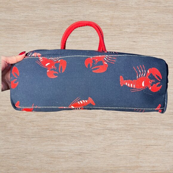 NWT Tommy Hilfiger Lobster Tote Bag Navy & Red Beach Purse Summer Accessory - Picture 5 of 6